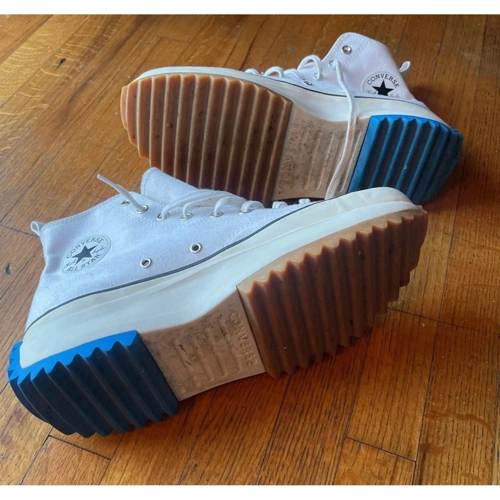 Converse JW Anderson Run Star Hike High Top Platform Sneakers White‎ Size 11 - Picture 4 of 7
